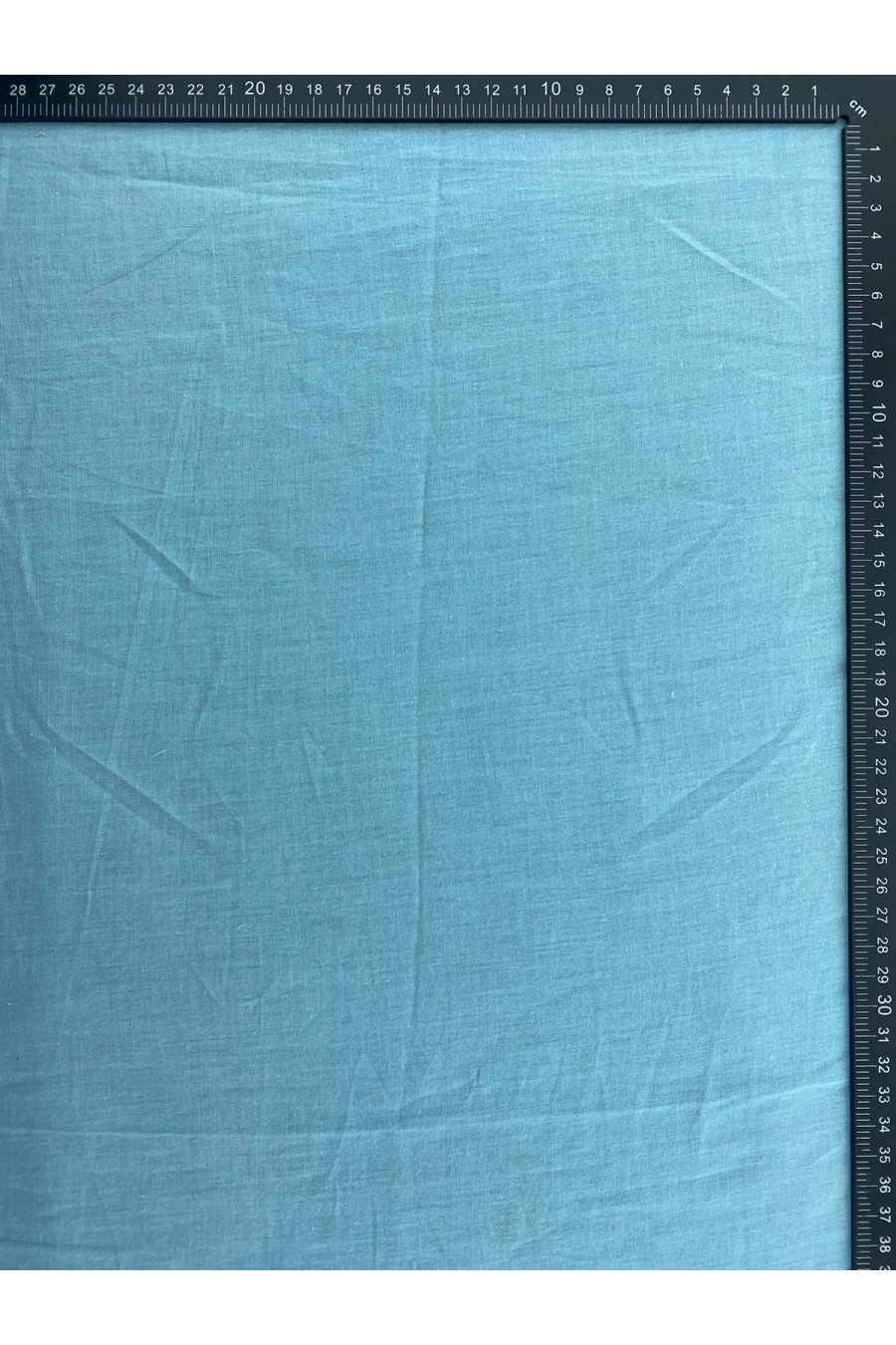 Turkuaz Pamuk Vual Yerli Brode Kumaş - 150 cm