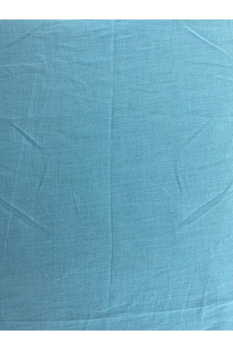 Turkuaz Pamuk Vual Yerli Brode Kumaş - 150 cm