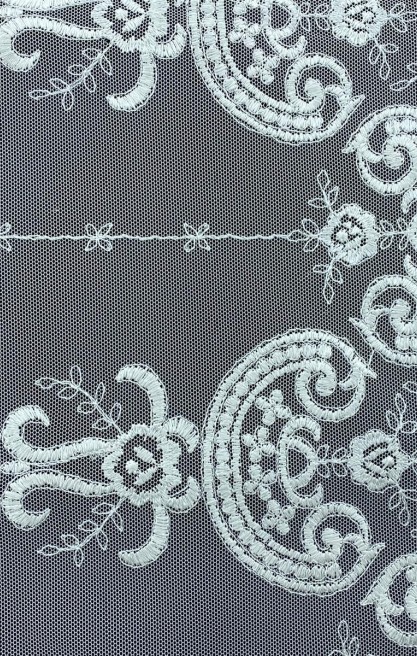 Ham Tül Üzeri Brode Kumaş