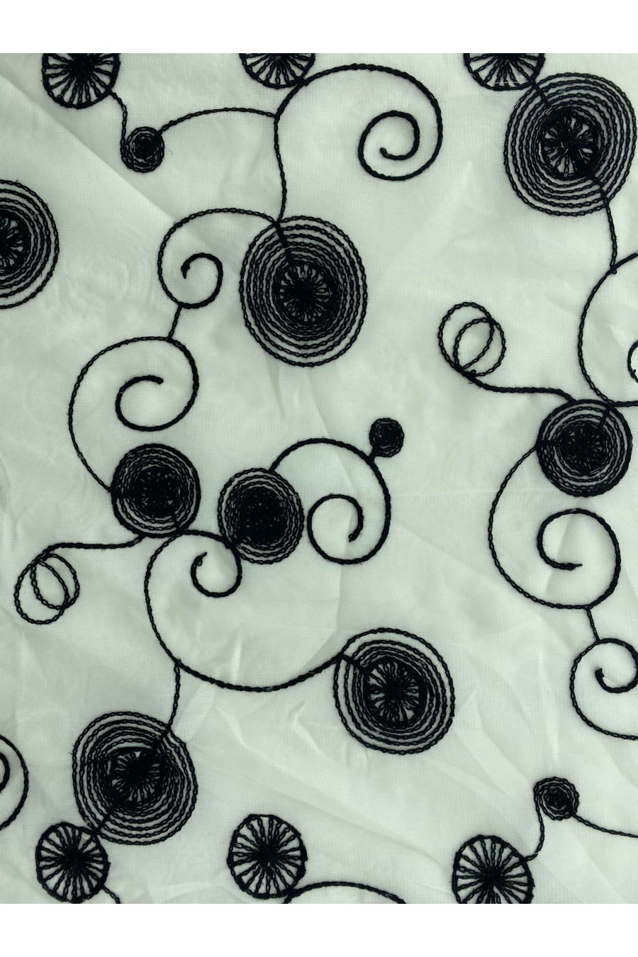 Şifon Üzeri Sütlü Kahve Zemin Brode