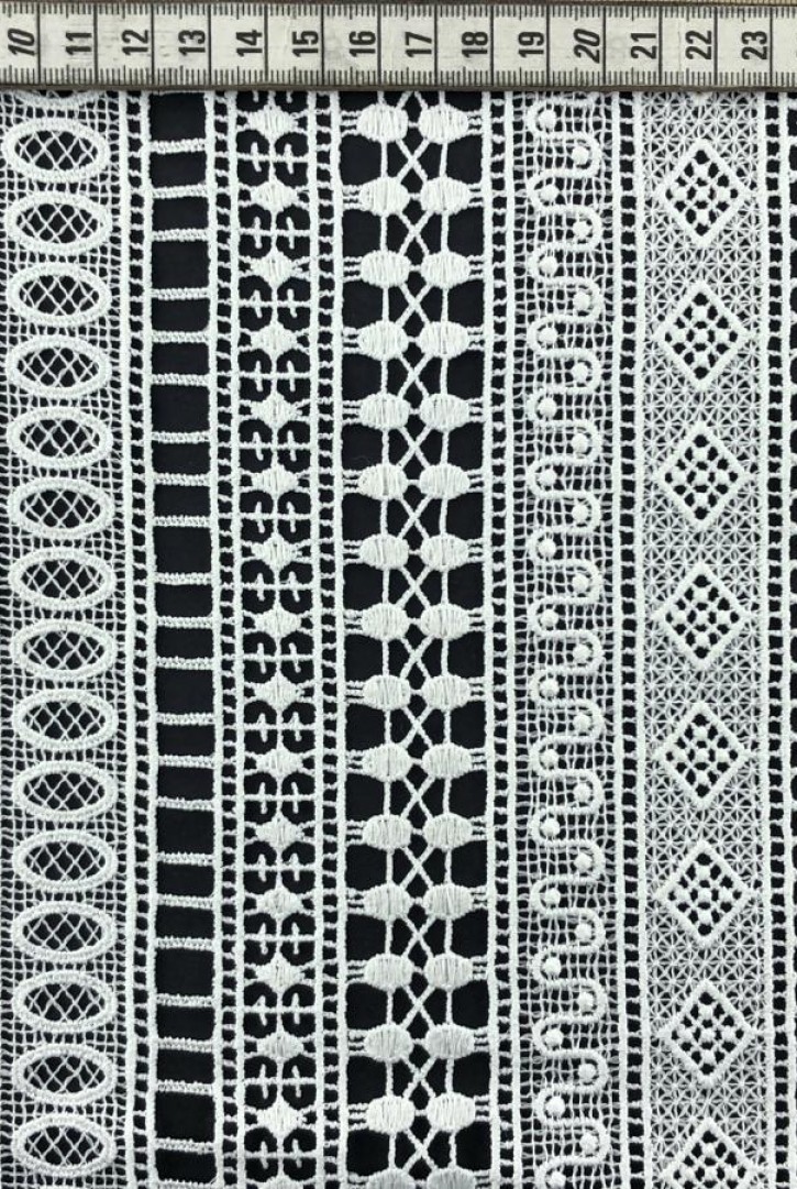 30 cm Ham Likrasız Güpür Brode Bant