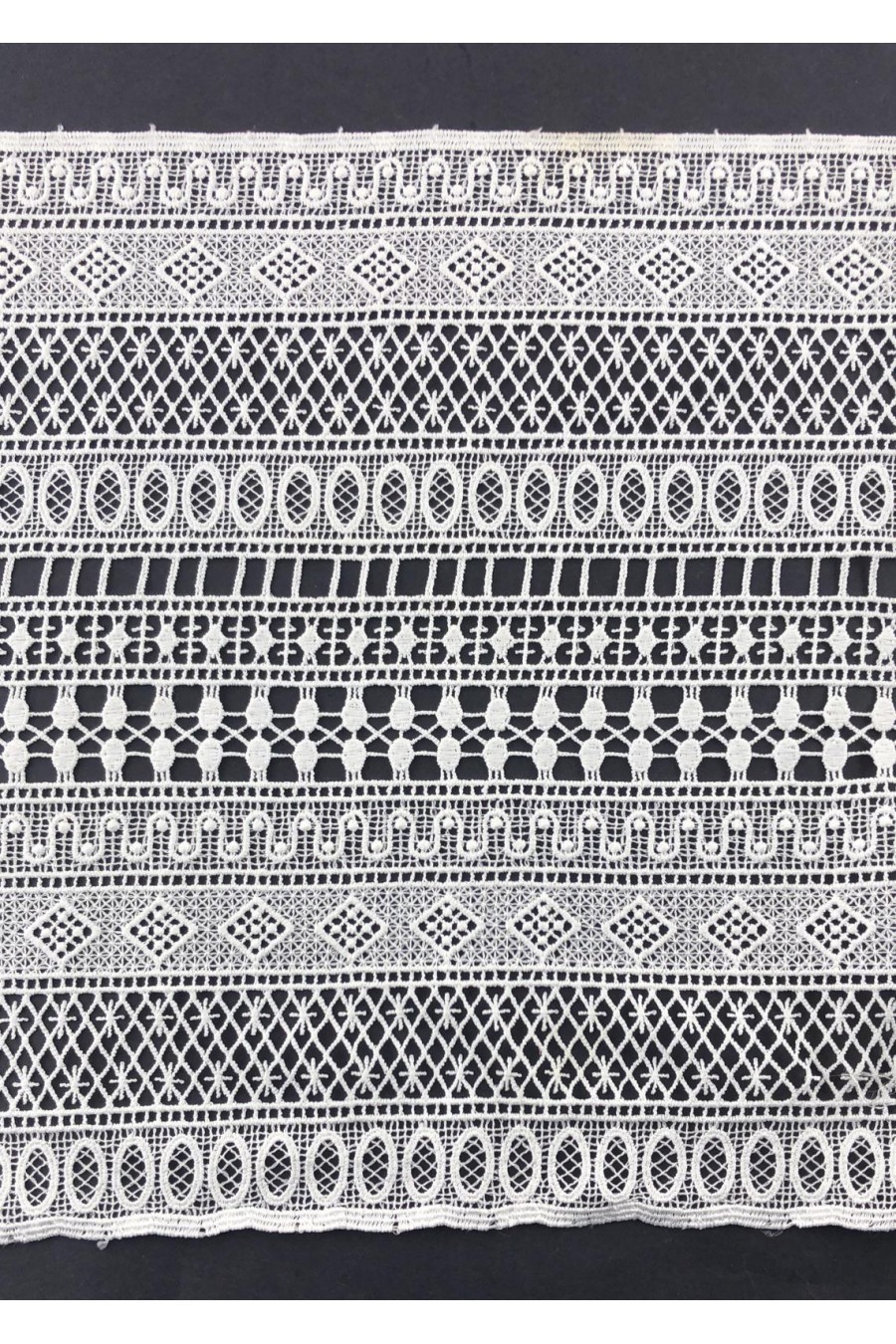 4915-METRE 30 cm Ham Likrasız Güpür Brode Bant