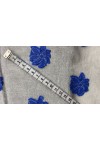 22463 KUMAŞ/YERLİ/LEZ/PAMUK/MAVİ GÜLLÜ/KREM/150 CM