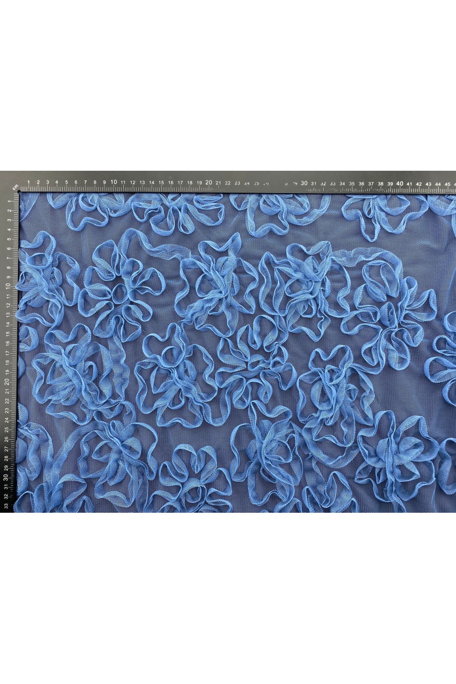 İndigo Süzeneli Tül Kumaş - Yerli Polyester, 130 cm (11203)