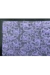Lila Süzeneli Polyester Tül Kumaş - 130 cm Yerli Üretim