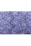 Lila Süzeneli Polyester Tül Kumaş - 130 cm Yerli Üretim