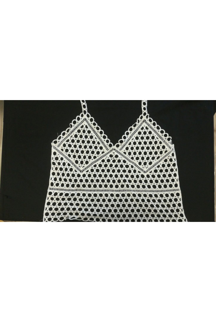 Ham İthal Polyester Brode Yaka - 44 cm