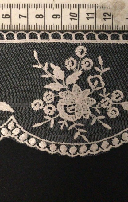 Pudra Tül Üzeri Brode Bant