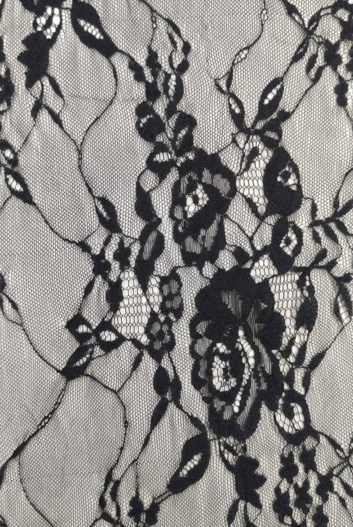 5536/DANTEL/YERLİ/LEZ/NAYLON/SİYAH