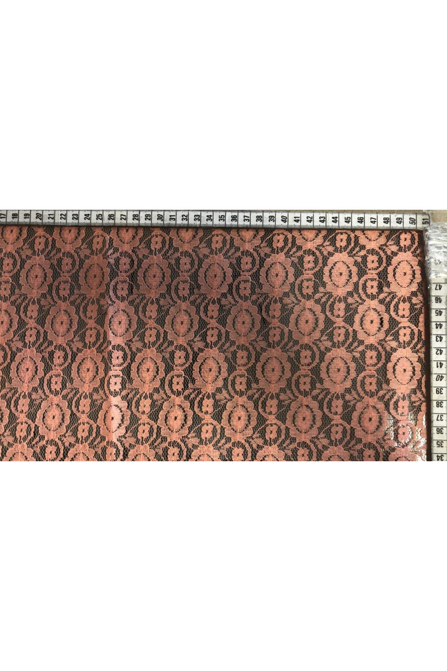 150 cm Nar Çiçeği Renkli Yerli Pamuk Polyester Dantel