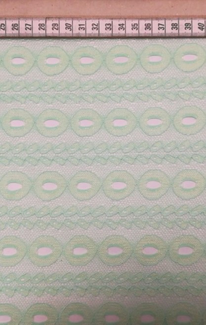 Fıstık Yeşili Naylon Likralı İthal Dantel