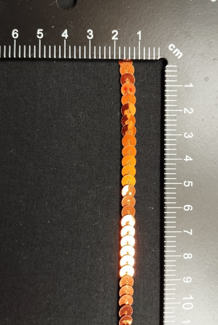 Turuncu Pullu Zincir Şerit