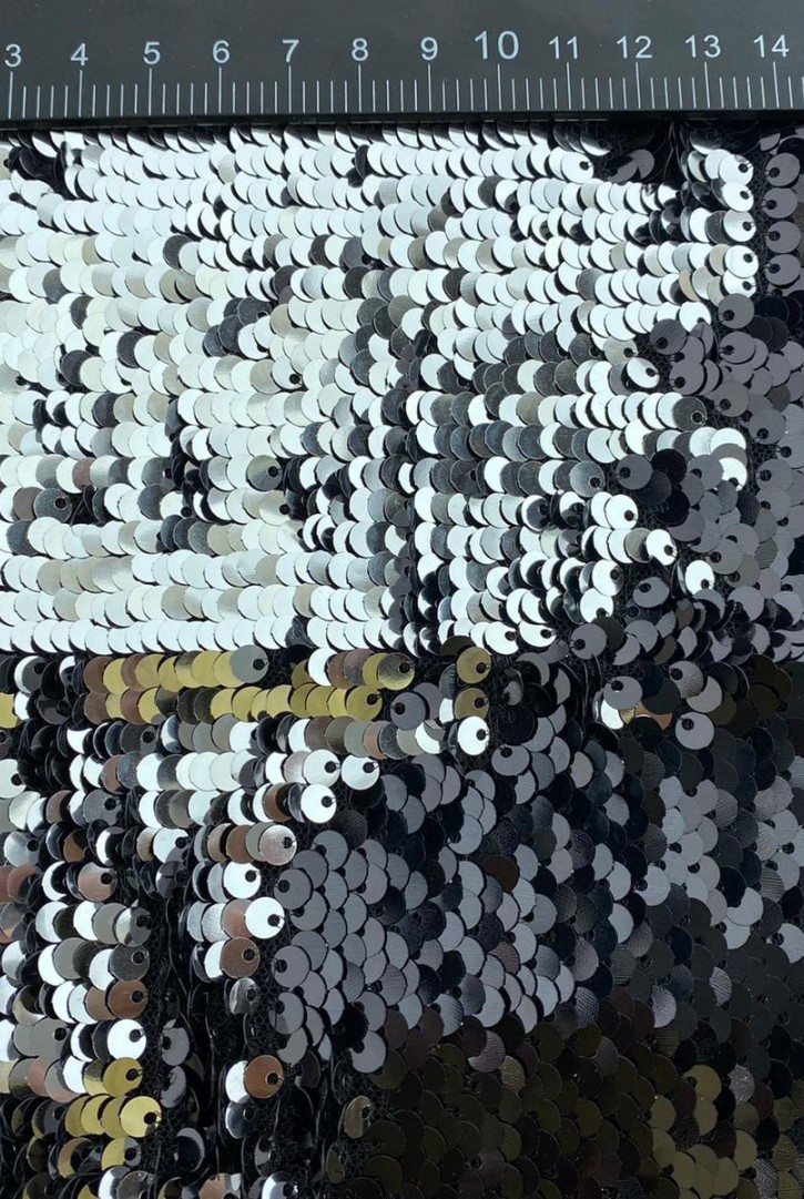 9614 PULLU KUMAŞ/İTHAL/LEZ/SİYAH-GÜMÜŞ