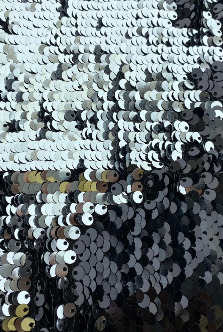 9614 PULLU KUMAŞ/İTHAL/LEZ/SİYAH-GÜMÜŞ