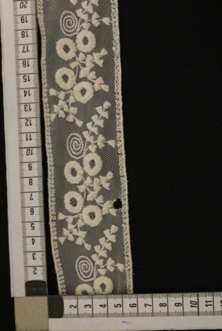 Tül Üzeri Ham Pamuk Dantel Bant