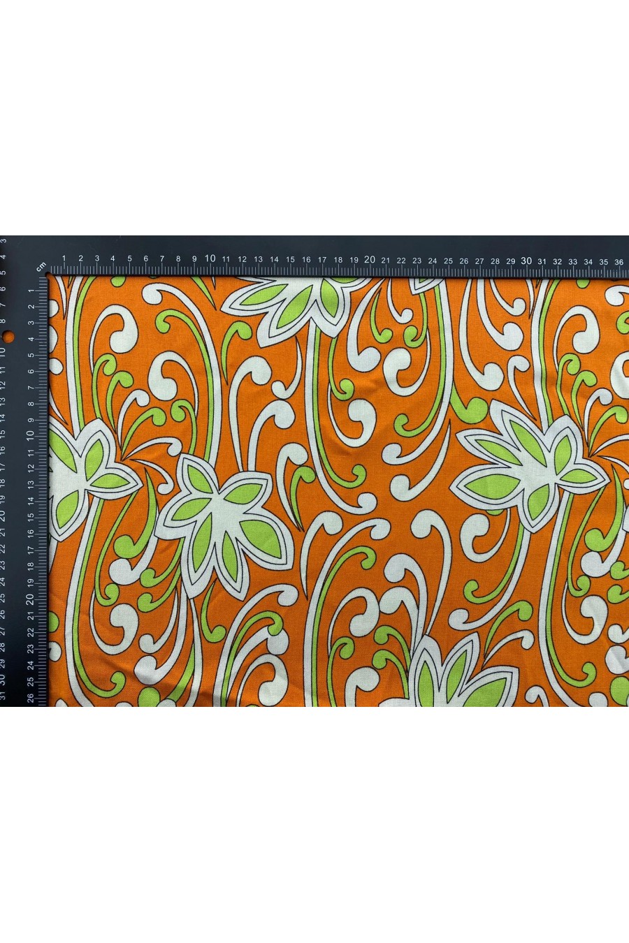 Turuncu Renk Viskon Kumaş