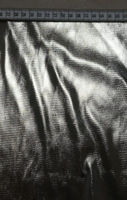 Siyah Light Gold Varaklı Tül Dantel Kumaş