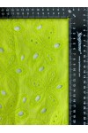 Yeşil Bohrerli Pamuk Polyester Vual Brode - 130 cm