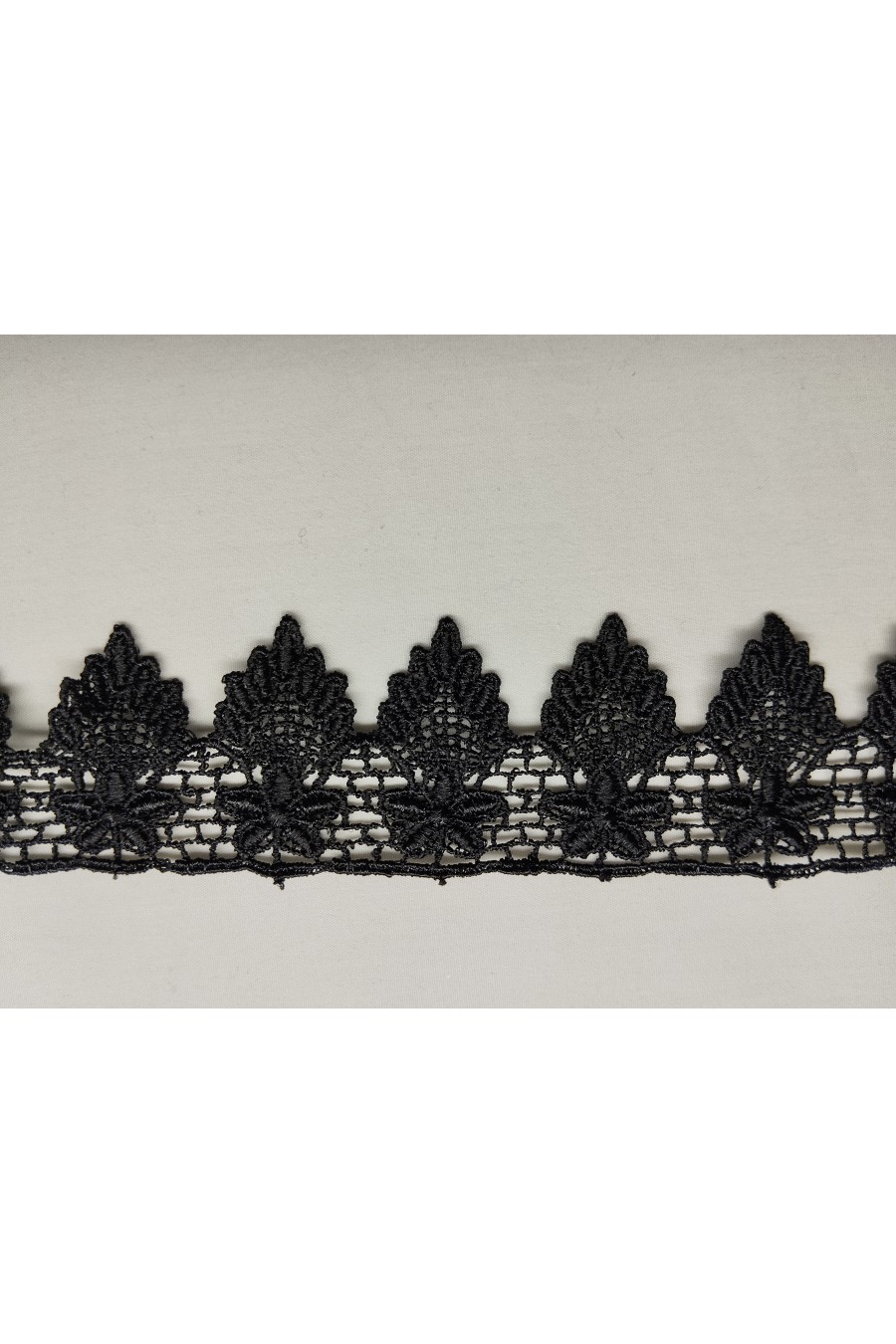 Siyah Yerli Güpür Brode Bant