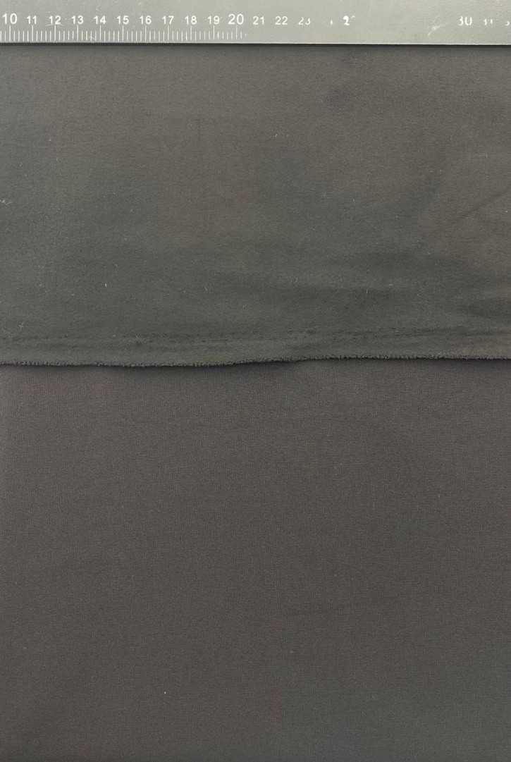 Siyah Scuba Süet Kumaş - 150 cm