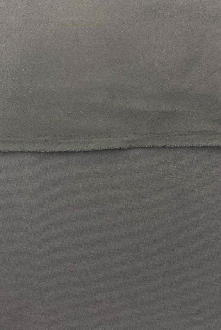 Siyah Scuba Süet Kumaş - 150 cm