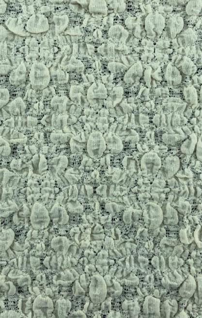 Pamuk Naylon Karışımlı Likralı Krem Dantel, İthal