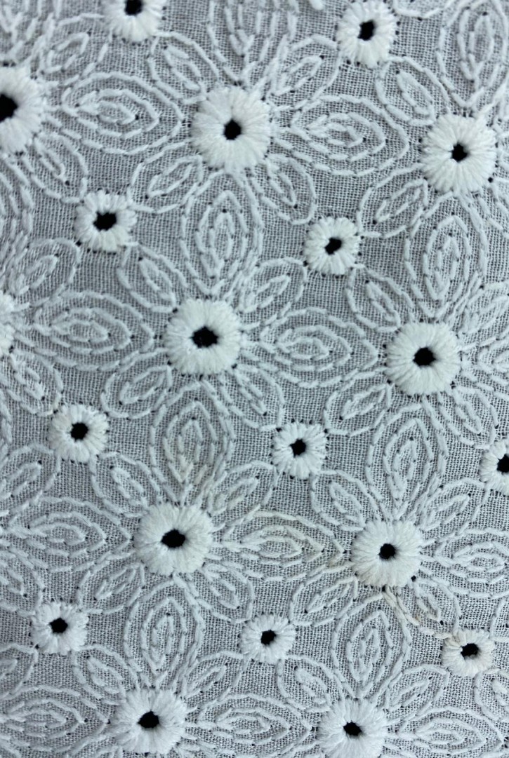 130 cm Yerli Pamuk Polyester Vual Brode