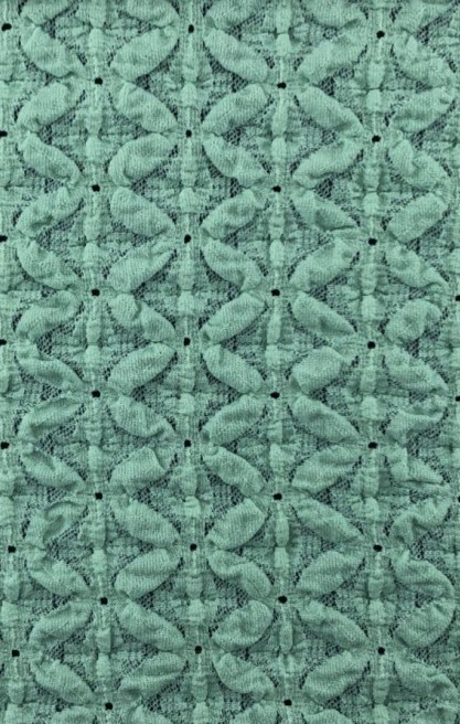 Mint Pamuk Naylon Likralı Dantel