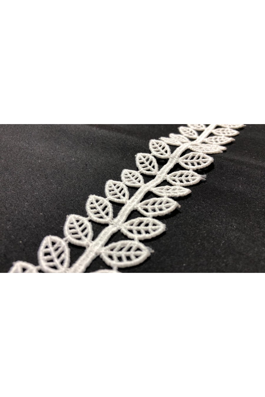 3,5 cm Ham Mat Polyester Güpür Brode Bant