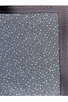 Yeşil Flok Baskılı Polyester Tül