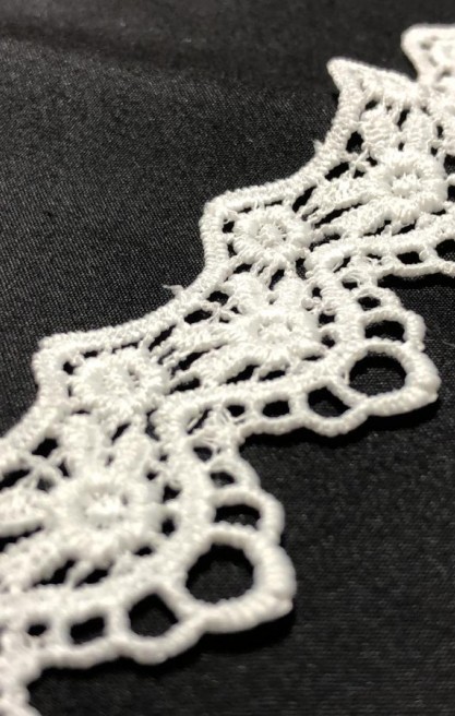 Yerli Ham Mat Polyester Güpür Brode Bant