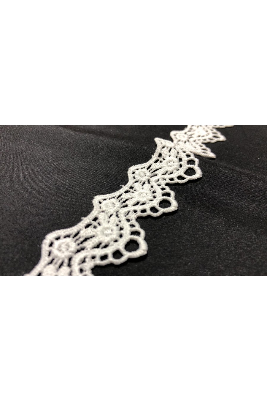 Yerli Ham Mat Polyester Güpür Brode Bant