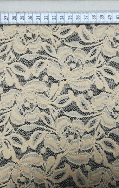 Kabartmalı İthal Dantel, Sütlü Kahve