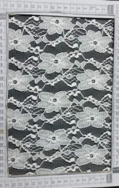 Pembe Likrasız Yerli Polyester Dantel - 150 cm