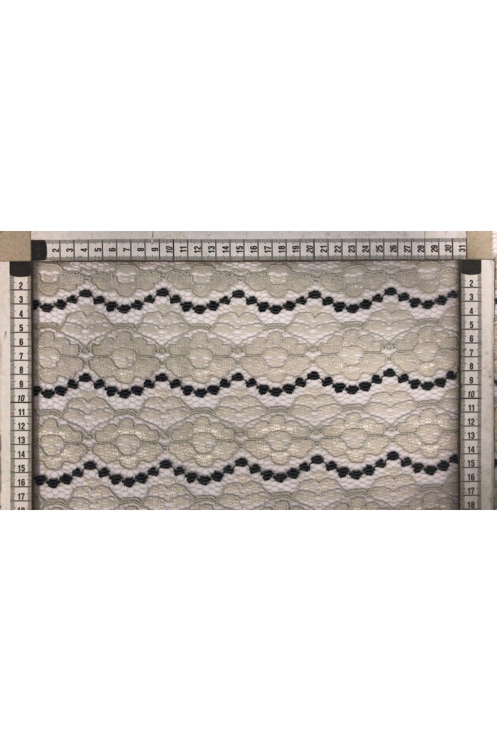 Kordlu Açık Gri Dantel