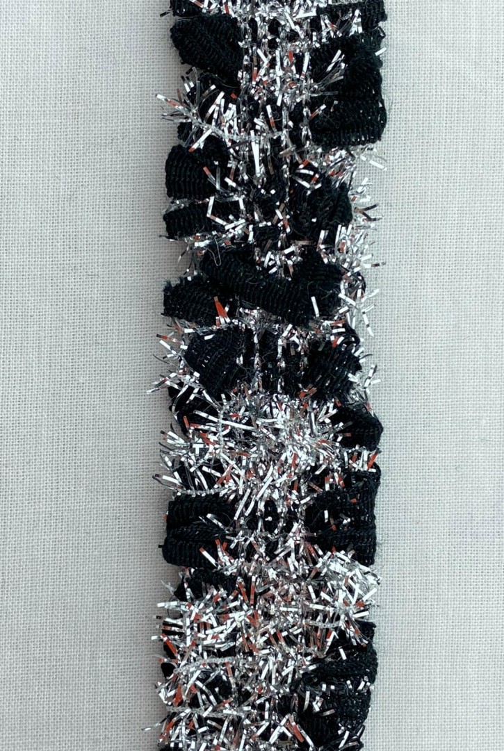 Simli Siyah İthal Bant Şerit