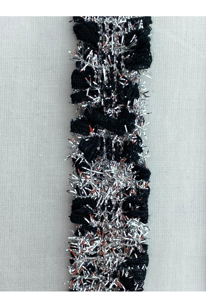 Simli Siyah İthal Bant Şerit