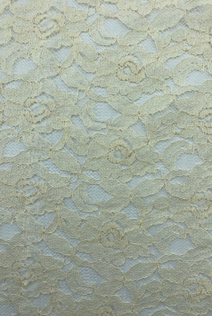 Neon Yeşil Pamuk Polyester Dantel Kumaş