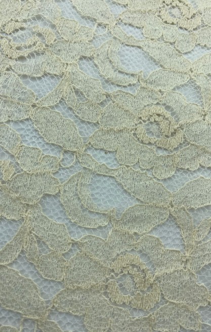 Neon Yeşil Pamuk Polyester Dantel Kumaş