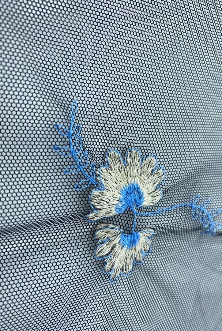 19668 TÜL/YERLİ/LEZ/POLYESTER/SİYAH/125 CM