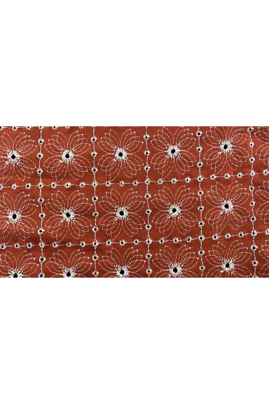 22757 BRODE/YERLİ/LEZ/ÜÇ İPLİK/PAMUK POLYESTER/KİREMİT/135 CM