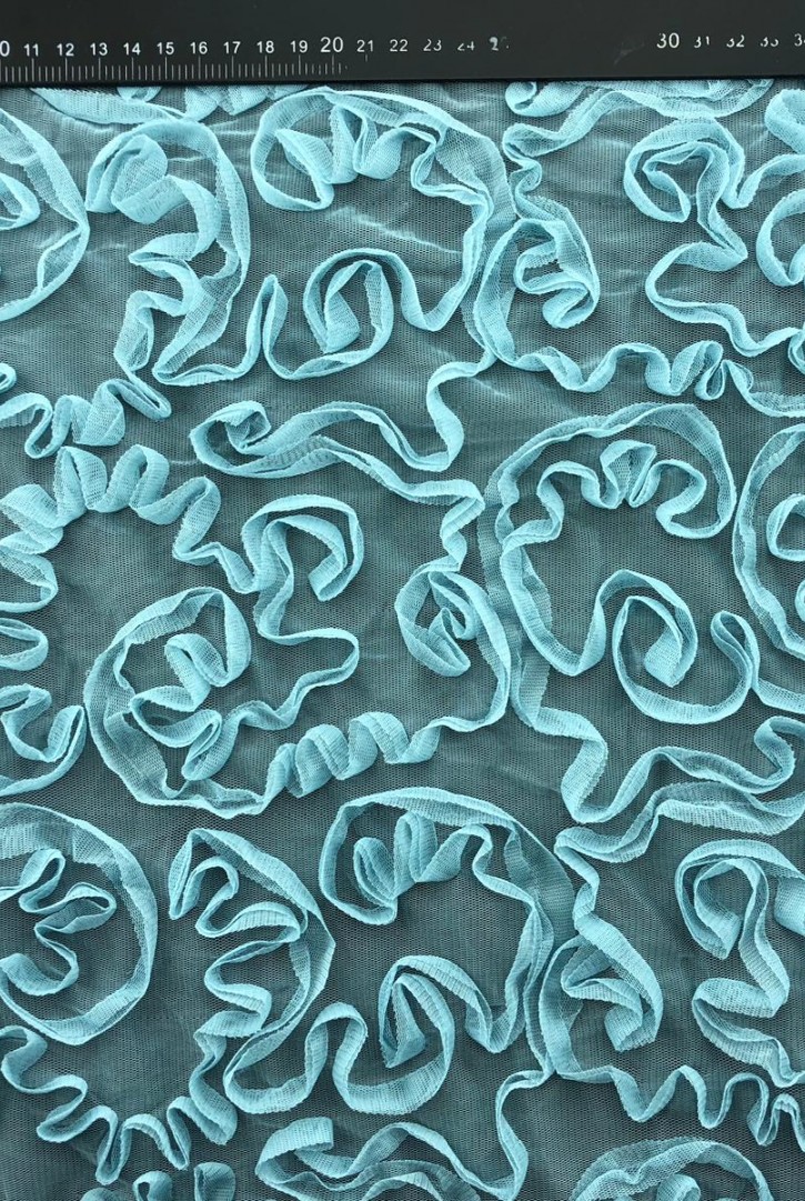 Mint Süzeneli Tül Kumaş - Yerli Polyester, 130 cm (11202)