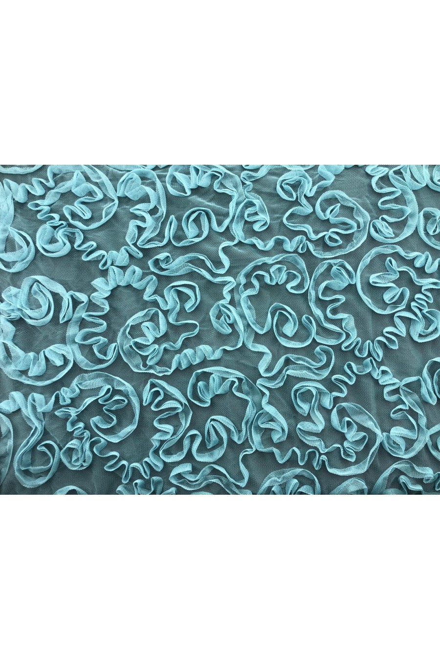 11202-METRE Mint Süzeneli Tül Kumaş - Yerli Polyester, 130 cm (11202)