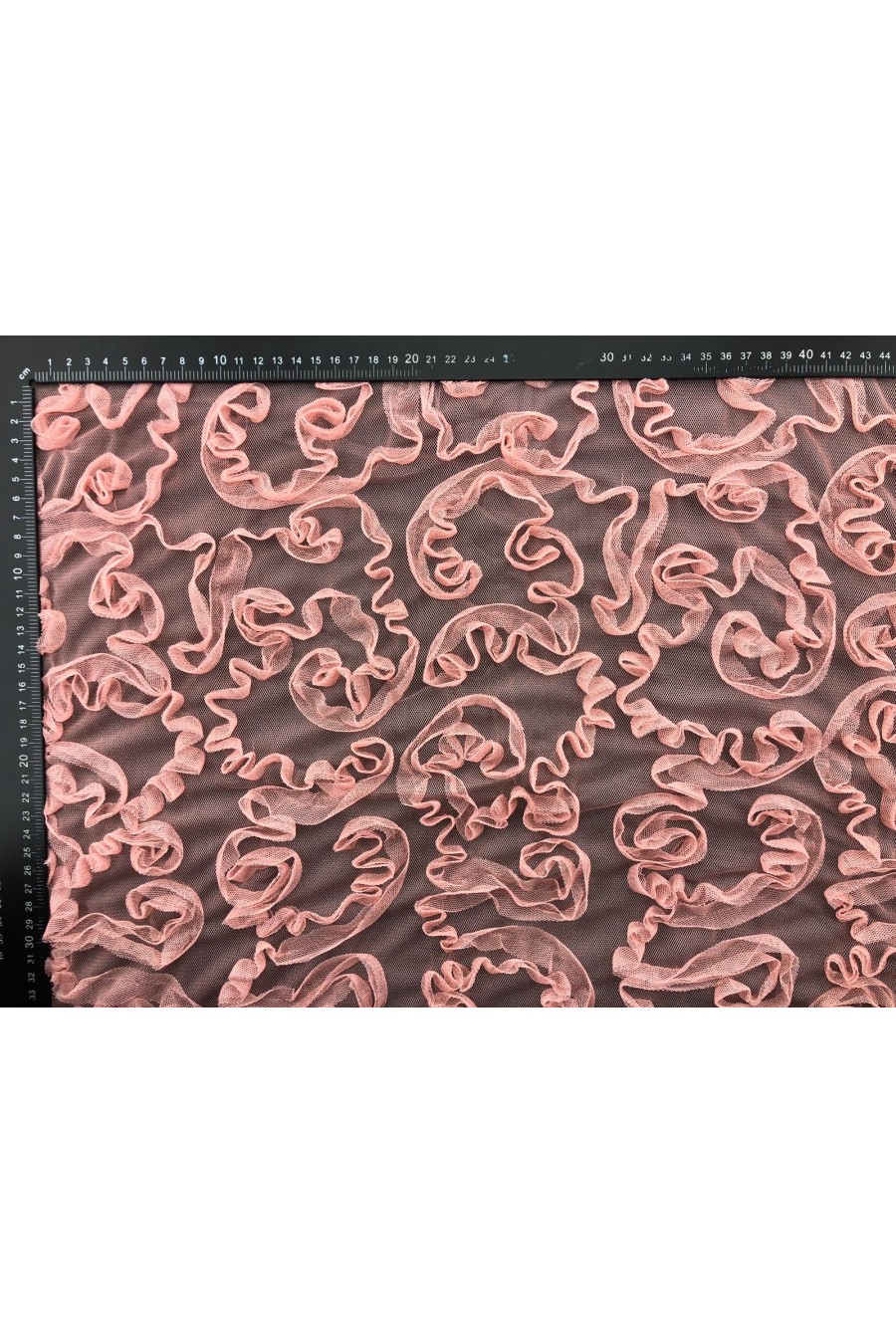 11202-METRE Somon Süzeneli Tül Kumaş - Yerli Polyester, 130 cm (11202)