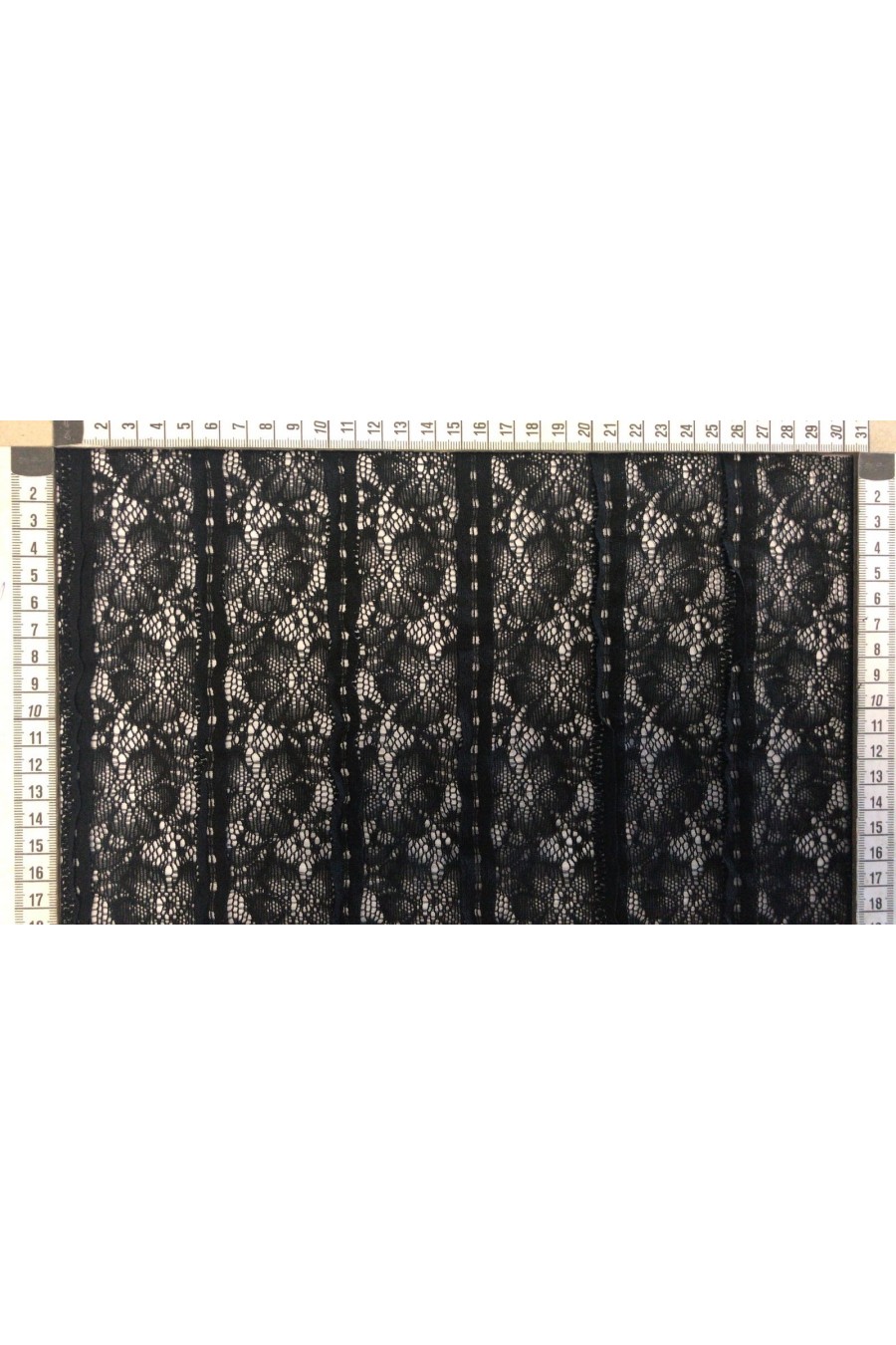 Siyah 150 cm Polyester Dantel, Yerli Yapım