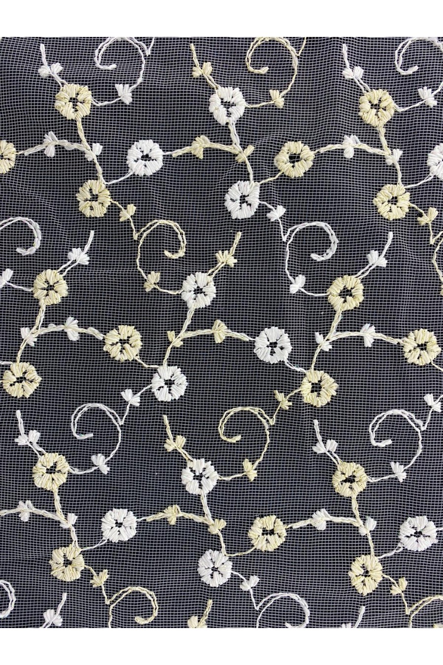 6952-METRE Gümüş Renkli Naylon Tül, Yerli, 135 cm