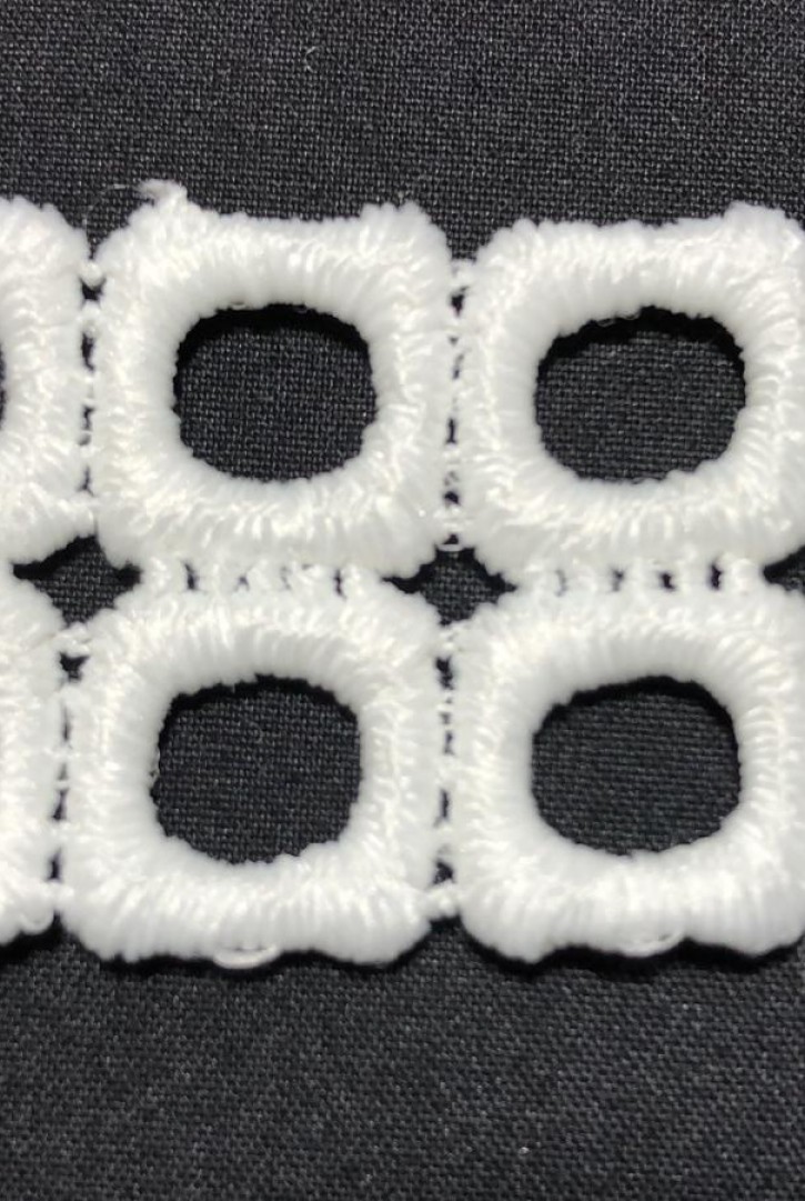 A Kalite Ham Mat Polyester Güpür Brode Bant