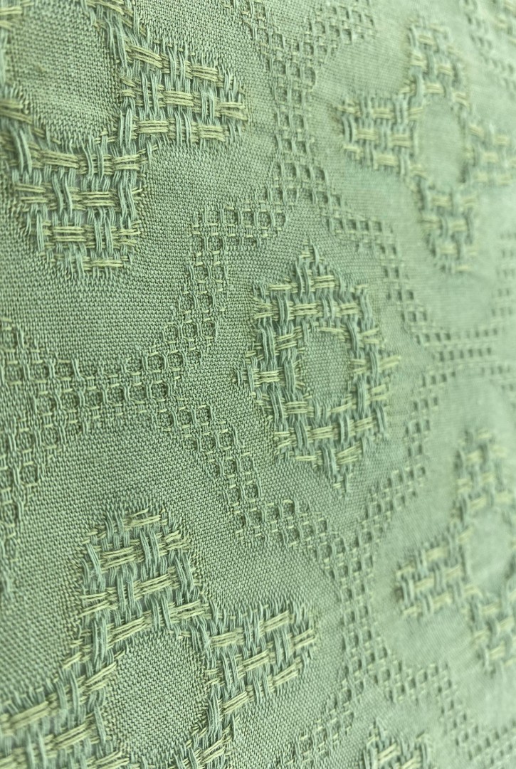 Yağ Yeşili Pamuk Likralı Kumaş, 148 cm