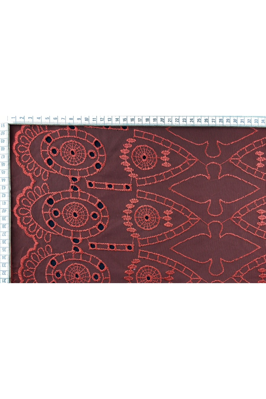 Kiremit Renk Bohreli Tül