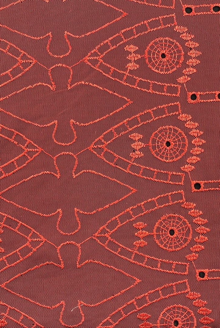 Kiremit Renk Bohreli Tül